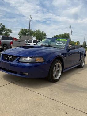 Blue 2002 Ford Mustang GT