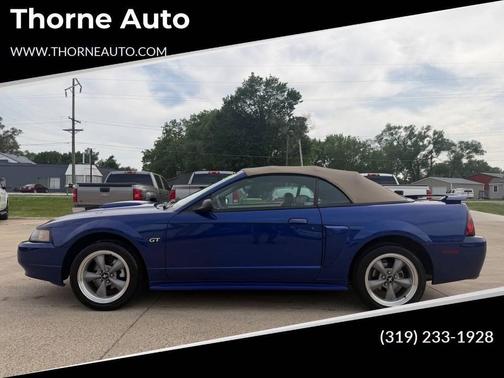 Blue 2002 Ford Mustang GT