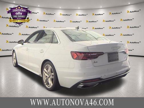 White 2022 Audi A4 45 S line Premium Plus