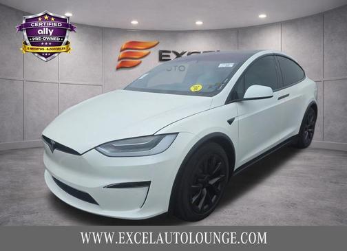 Pearl White Multi-Coat 2022 Tesla Model X Dual Motor All-Wheel Drive