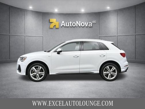 Glacier White 2020 Audi Q3 45 S line Premium Plus