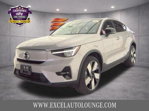 Silver Dawn Metallic 2023 Volvo C40 Recharge Pure Electric Twin Ultimate