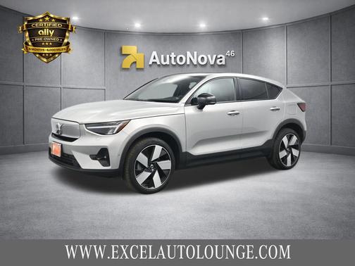 Silver Dawn Metallic 2023 Volvo C40 Recharge Pure Electric Twin Ultimate