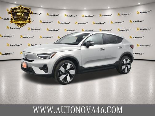 Silver Dawn Metallic 2023 Volvo C40 Recharge Pure Electric Twin Ultimate