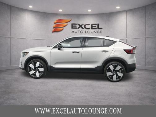 Silver Dawn Metallic 2023 Volvo C40 Recharge Pure Electric Twin Ultimate