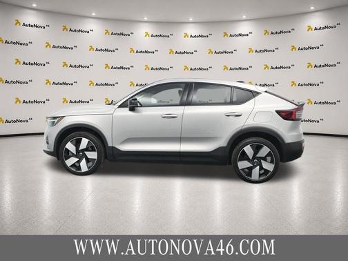 Silver Dawn Metallic 2023 Volvo C40 Recharge Pure Electric Twin Ultimate