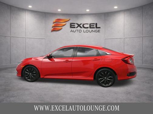 Red 2020 Honda Civic LX