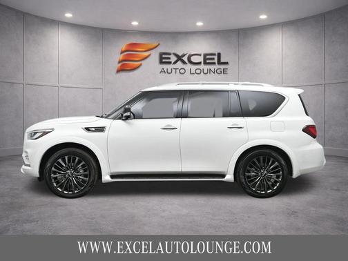 Moonstone White 2021 INFINITI QX80 PREMIUM SELECT AWD