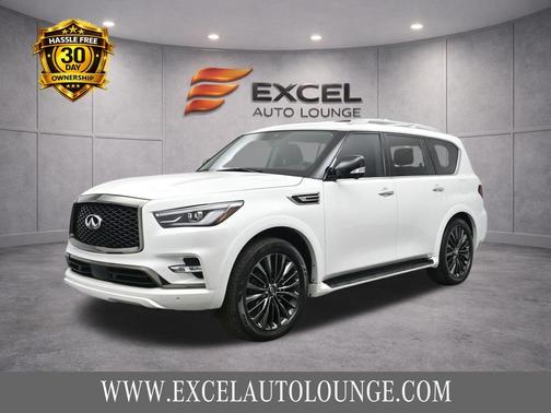 Moonstone White 2021 INFINITI QX80 PREMIUM SELECT AWD