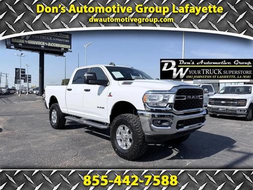 White 2024 RAM 2500 Big Horn 4x4 Crew Cab 6'4'' Box