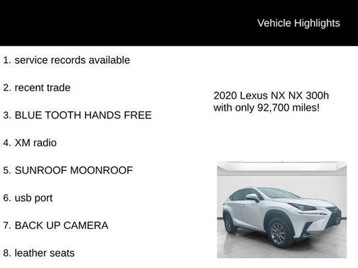 2020 Lexus NX 300h 300h