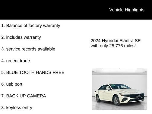 2024 Hyundai ELANTRA SE