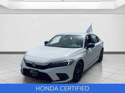 Platinum White Pearl 2023 Honda Civic Sport