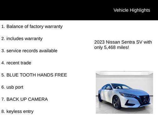 2023 Nissan Sentra SV