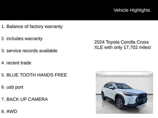 2024 Toyota Corolla Cross XLE