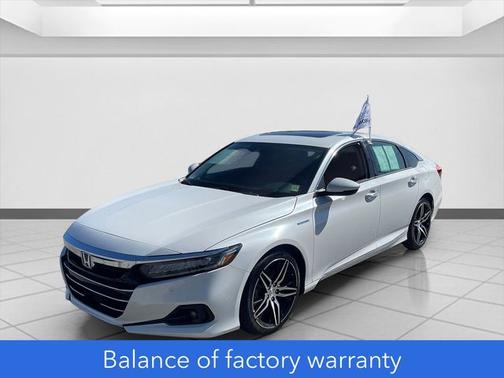 Platinum White Pearl 2021 Honda Accord Hybrid Touring