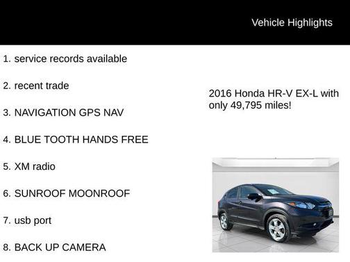 2016 Honda HR-V EX-L