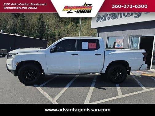 Glacier White 2023 Nissan Frontier SV