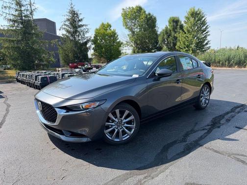 Machine Gray Metallic 2026 Mazda Mazda3 FWD w/Preferred Package