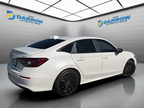 Platinum White Pearl 2025 Honda Civic Hybrid Sport