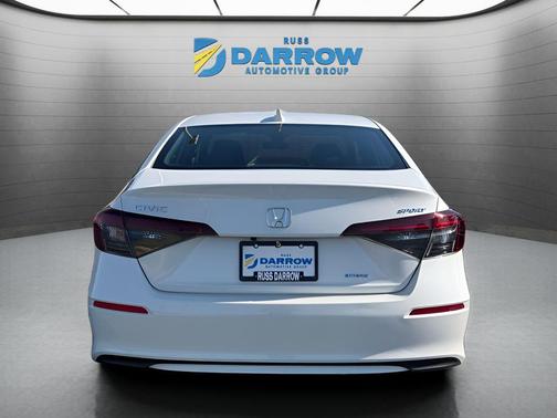 Platinum White Pearl 2025 Honda Civic Hybrid Sport