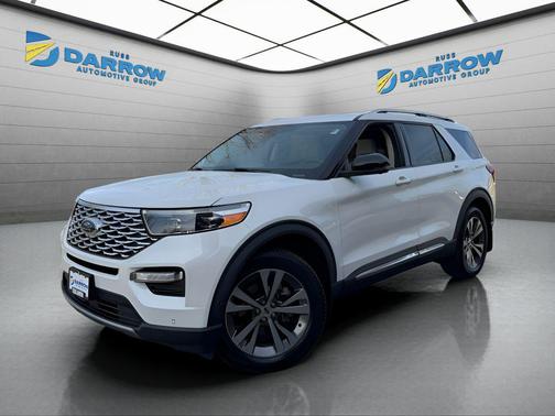 Star White Metallic Tri-Coat 2020 Ford Explorer Platinum