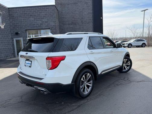 Star White Metallic Tri-Coat 2020 Ford Explorer Platinum