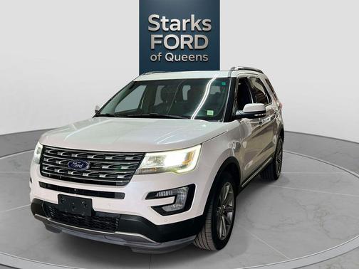 White Platinum Clearcoat Metallic 2016 Ford Explorer Limited