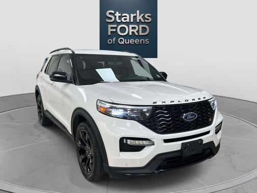 Star White Metallic Tri-Coat 2024 Ford Explorer ST