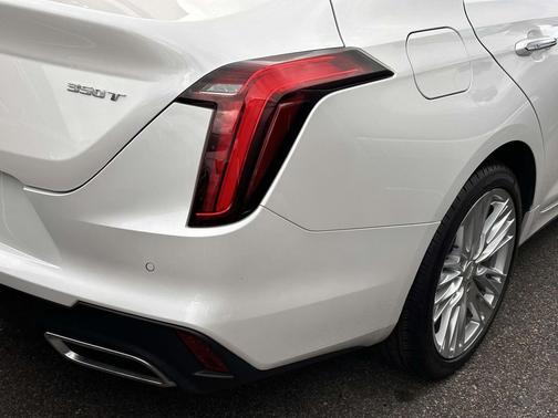 Crystal White Tricoat 2023 Cadillac CT4 Premium Luxury