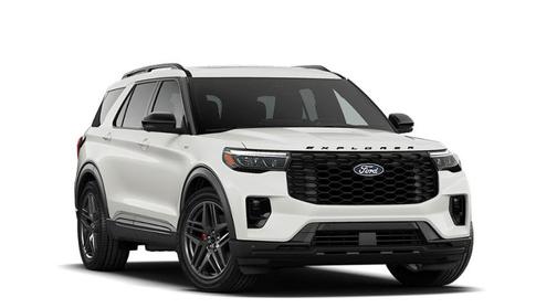 Star White Metallic Tri-Coat 2027 Ford Explorer ST-Line