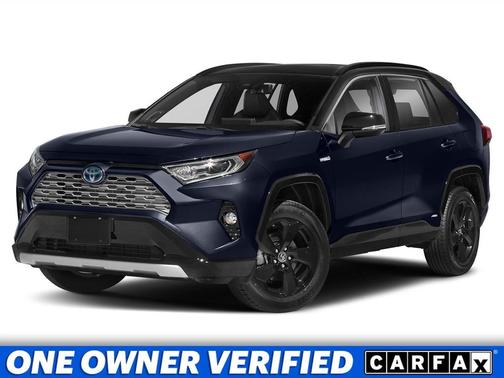 Blue Print w/Midnight Black Roof 2020 Toyota RAV4 Hybrid SE