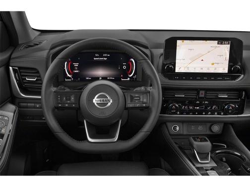 Caspian Blue Metallic/Super Black 2023 Nissan Rogue Platinum