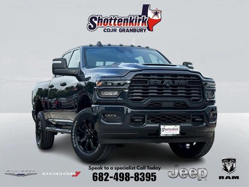 Forged Blue Metallic 2026 RAM 2500 Black Express Crew Cab 4x4 6'4' Box