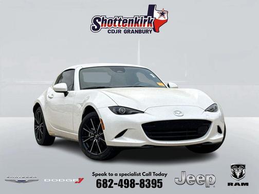 Snowflake White Pearl Mica 2025 Mazda MX-5 Miata RF Grand Touring