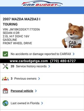 2007 Mazda Mazda3 i Touring