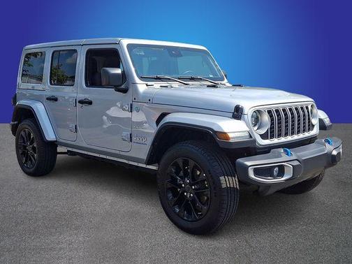 Silver 2024 Jeep Wrangler 4xe Sahara