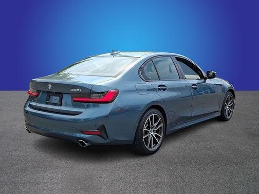 Blue 2021 BMW 330 i xDrive