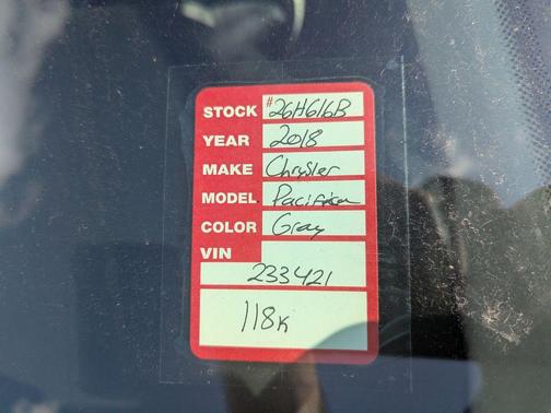 2018 Chrysler Pacifica Touring-L