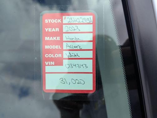 2023 Honda Accord EX