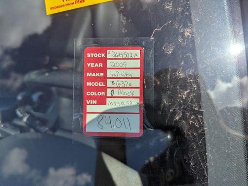 2009 INFINITI G37x Base