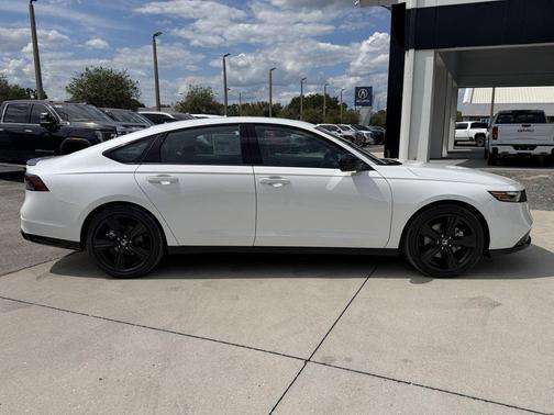 Platinum White Pearl 2026 Honda Accord Hybrid Sport-L