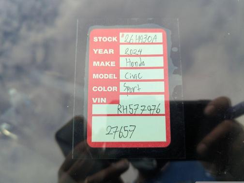 2024 Honda Civic Sport