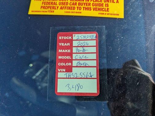 2026 Honda Civic Sport