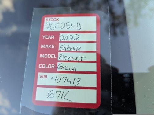 2022 Subaru Ascent Onyx Edition