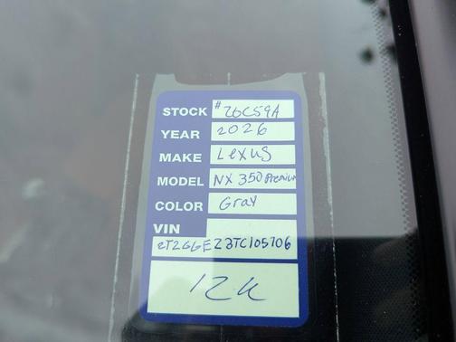 2026 Lexus NX 350 Premium