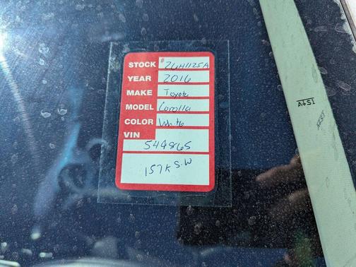 2016 Toyota Corolla LE