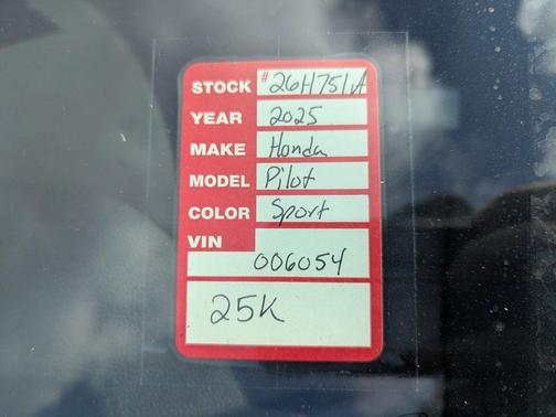 2025 Honda Pilot Sport