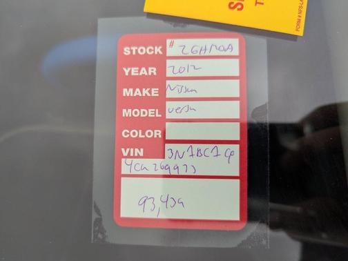 2012 Nissan Versa 1.8 S