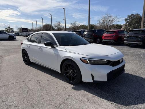 Platinum White Pearl 2026 Honda Civic Sport